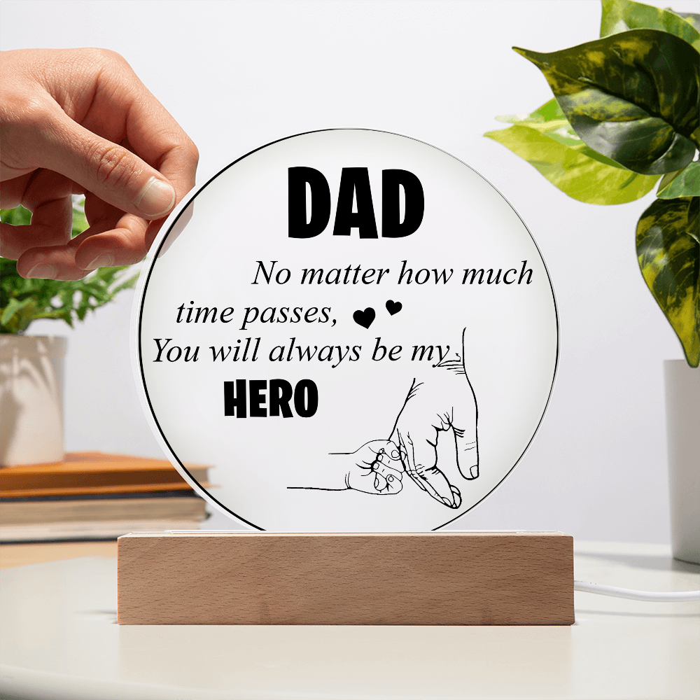 Hero Dad | Acrylic Circle Plaque