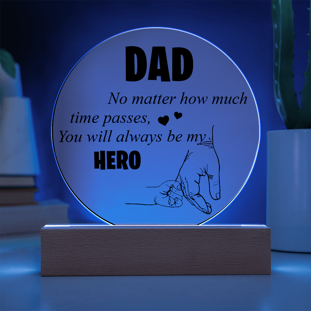 Hero Dad | Acrylic Circle Plaque