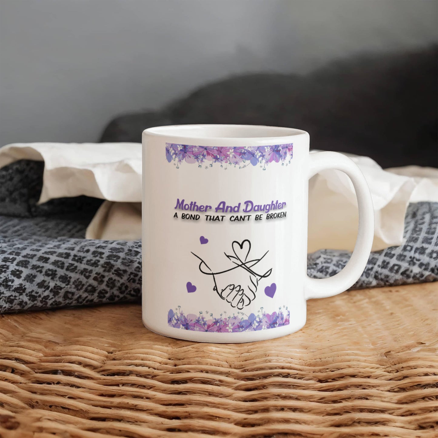 Mom & Daughter | White Ceramic Mug