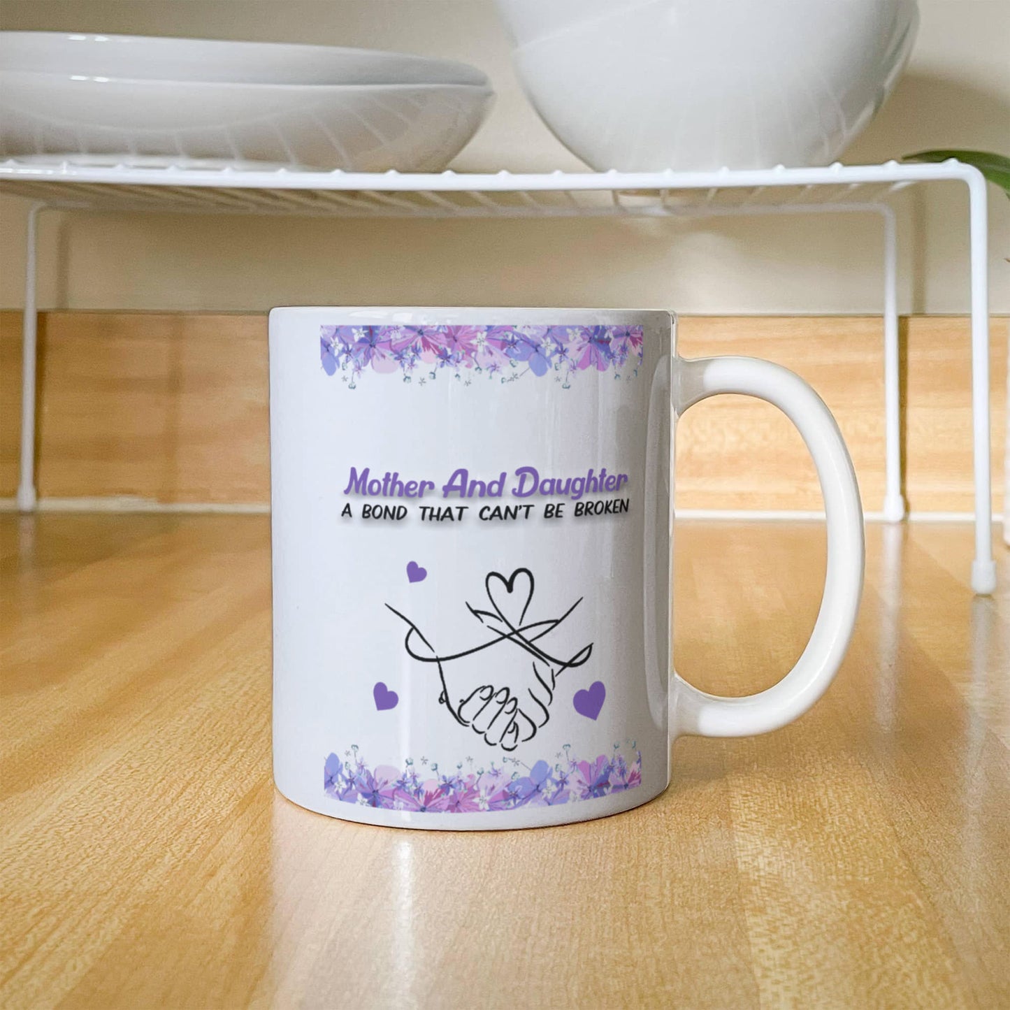Mom & Daughter | White Ceramic Mug